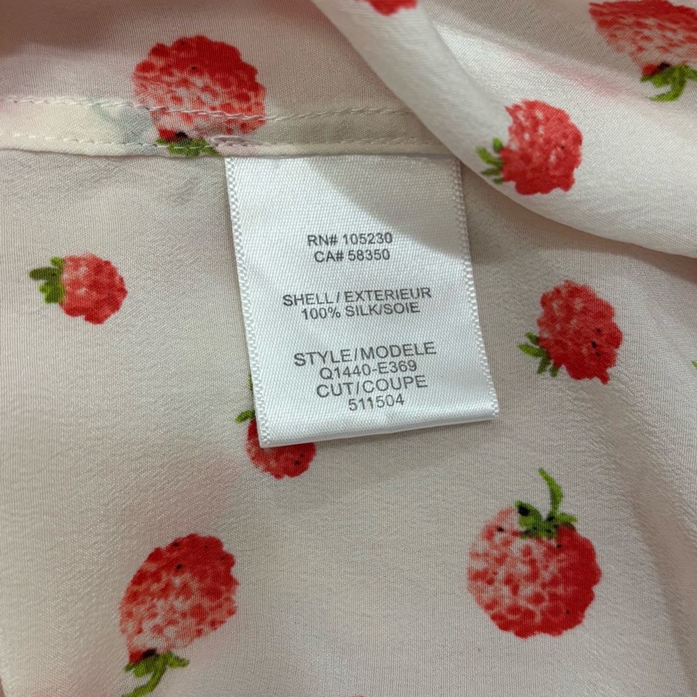 Equipment Reese Raspberry Print Silk Blouse - Picture 9 of 15
